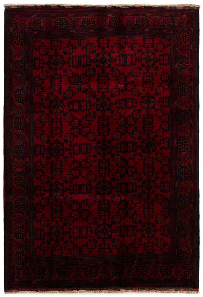 Detail image of 6' 8 x 9' 8 Hand Knotted Khal Mohammadi Wool Rug