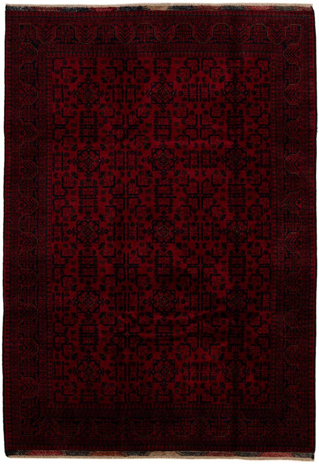 Detail image of 6' 8 x 9' 9 Hand Knotted Khal Mohammadi Wool Rug
