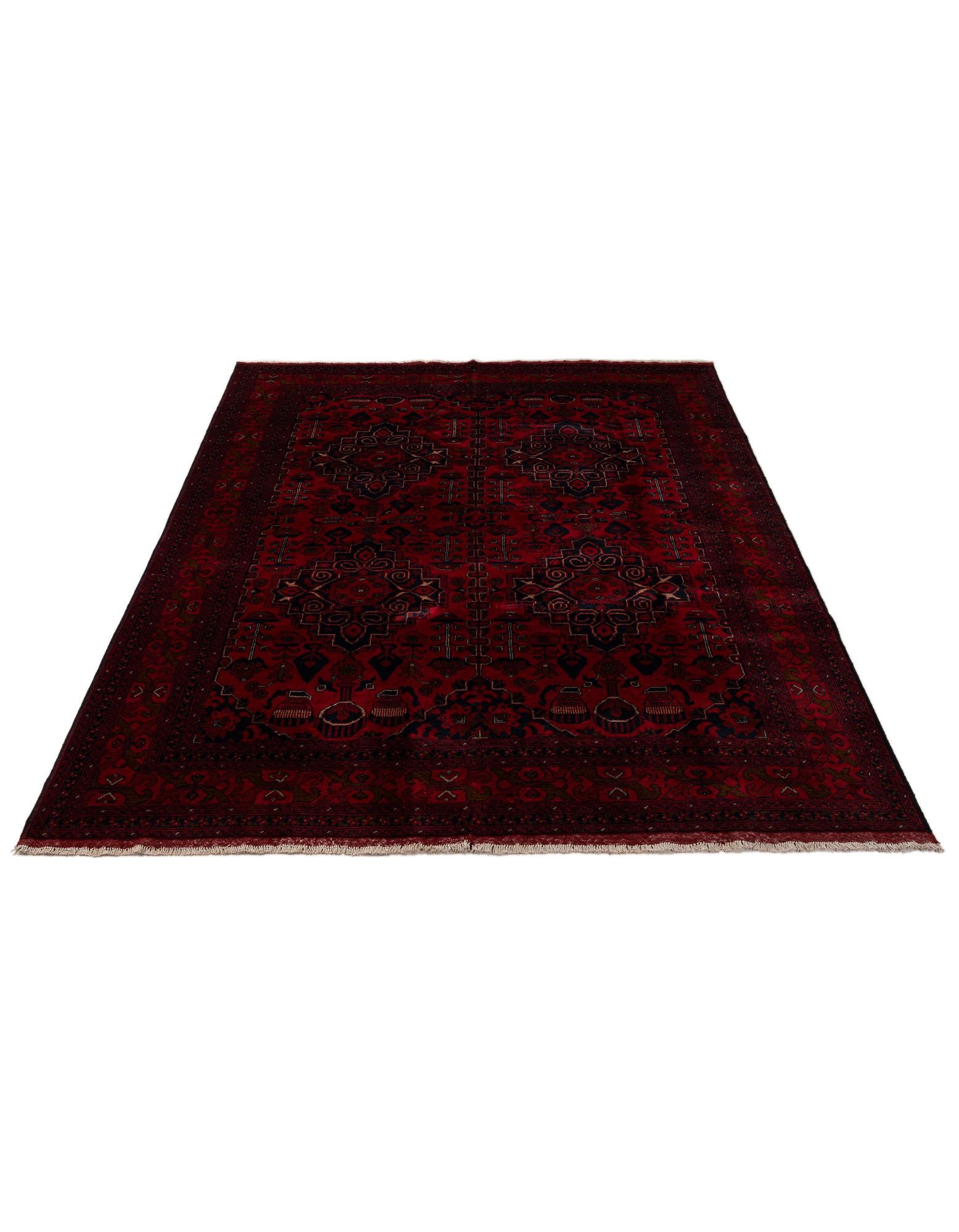 6' 8 x 9' 9 Hand Knotted Khal Mohammadi Wool Rug