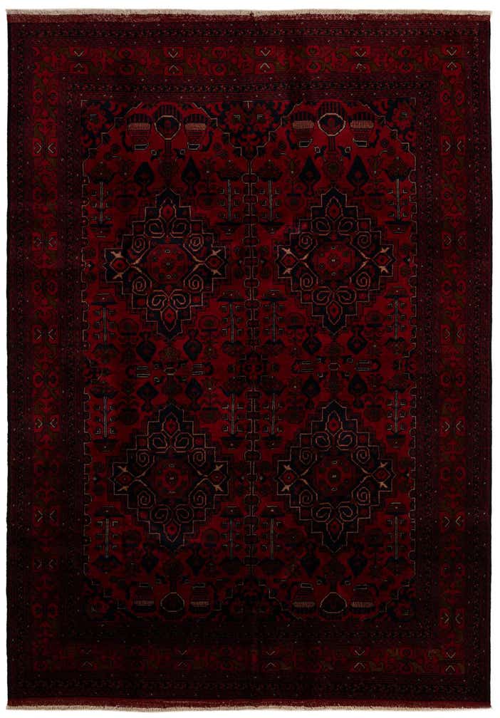 6' 8 x 9' 9 Hand Knotted Khal Mohammadi Wool Rug