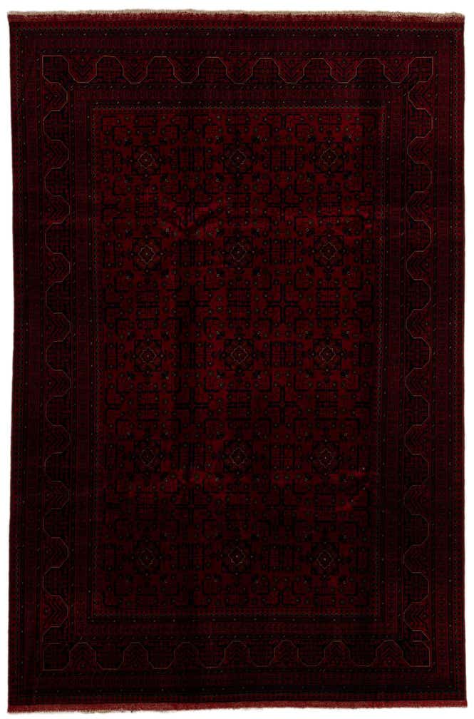 6' 7 x 10' Hand Knotted Khal Mohammadi Wool Rug