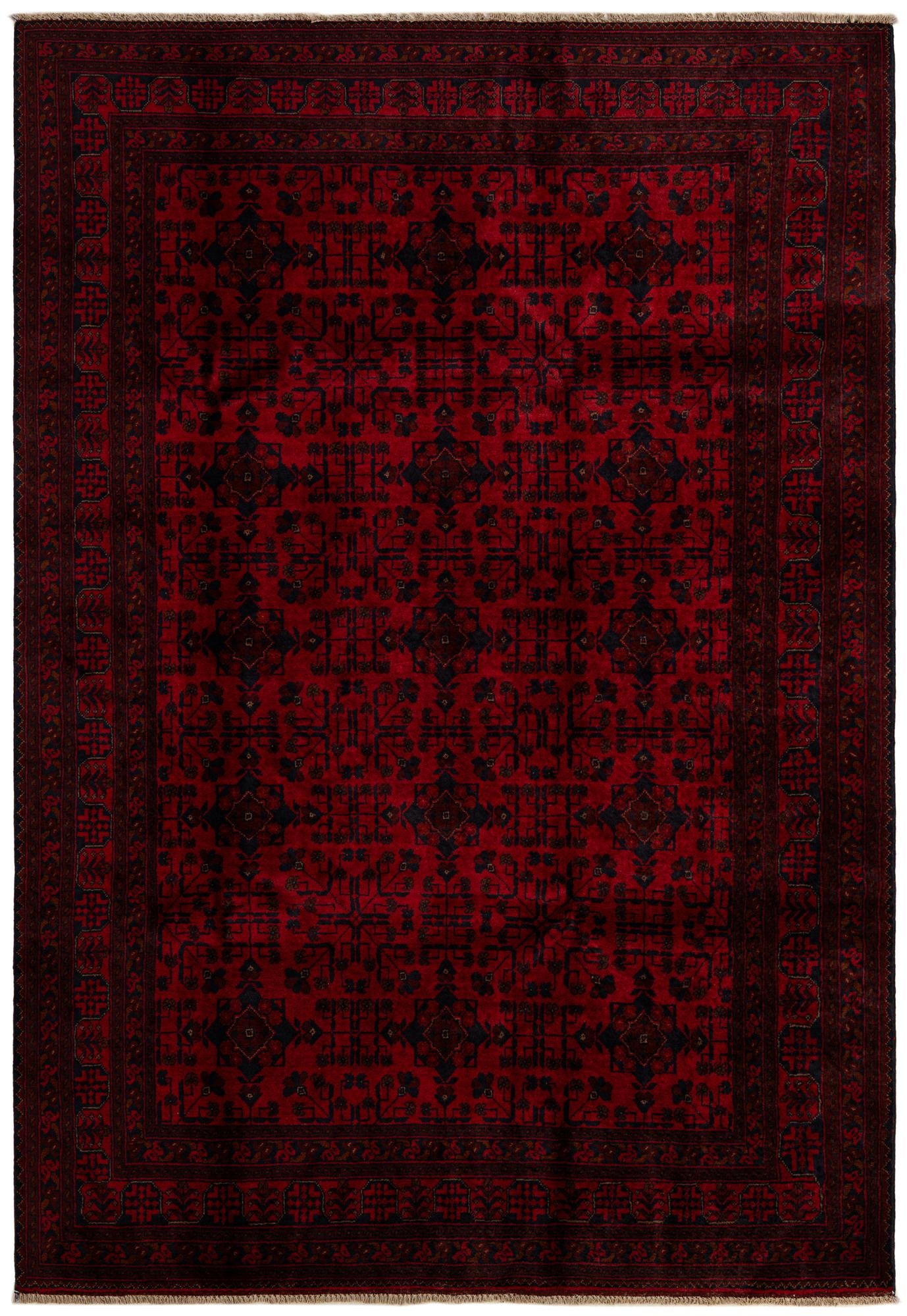 6' 6 x 9' 8 Hand Knotted Khal Mohammadi Wool Rug