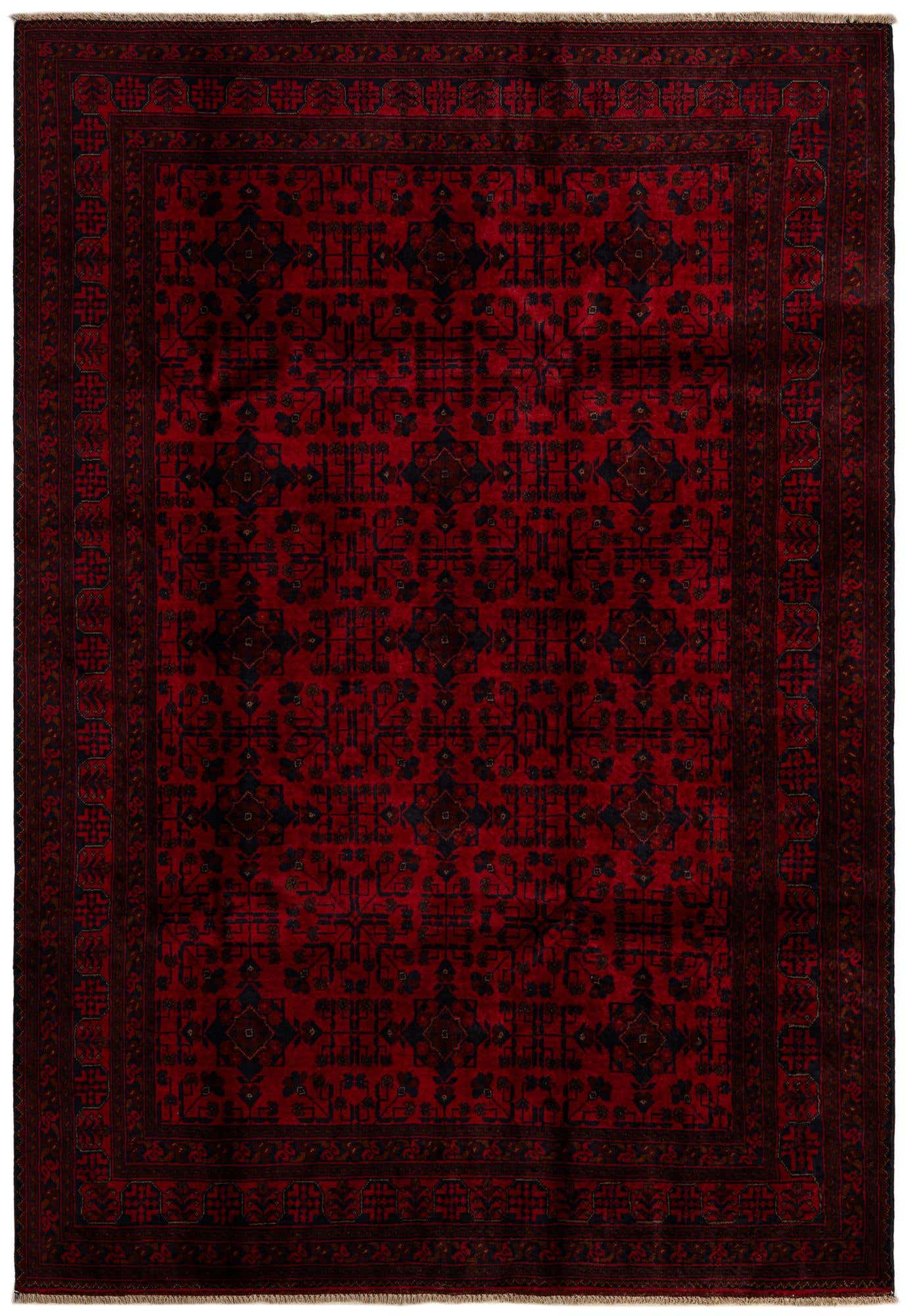 6' 6 x 9' 8 Hand Knotted Khal Mohammadi Wool Rug