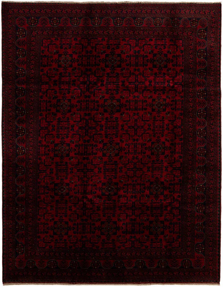 Detail image of 6' 8 x 9' 8 Hand Knotted Khal Mohammadi Wool Rug