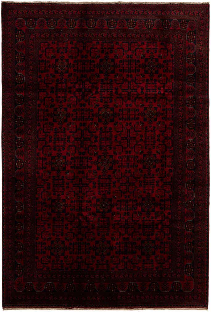 6' 8 x 9' 8 Hand Knotted Khal Mohammadi Wool Rug