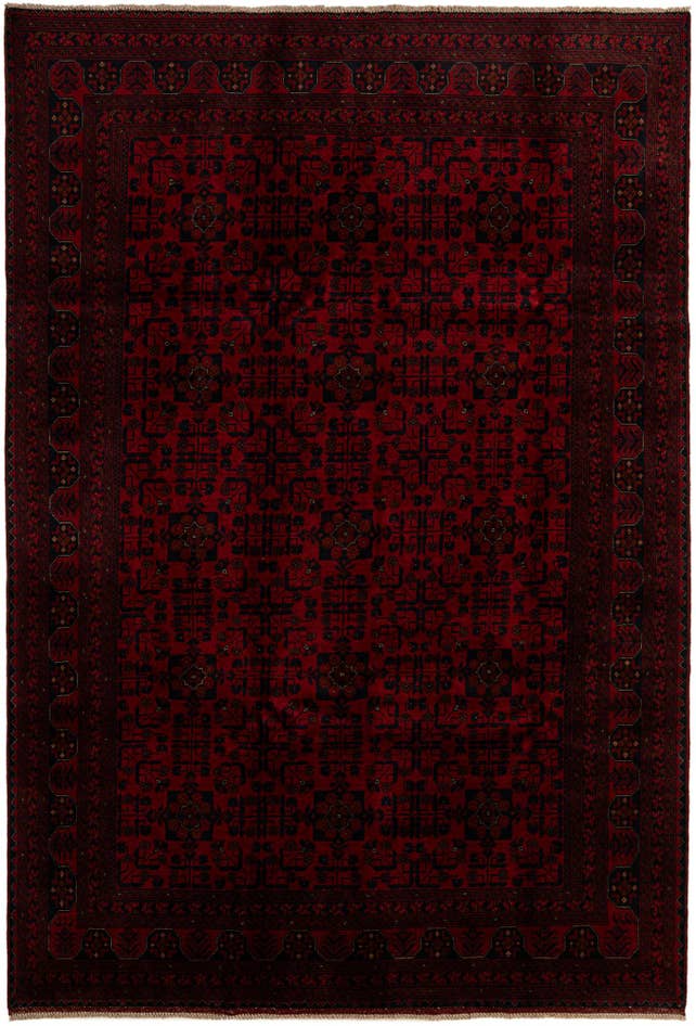 Detail image of 6' 8 x 9' 8 Hand Knotted Khal Mohammadi Wool Rug
