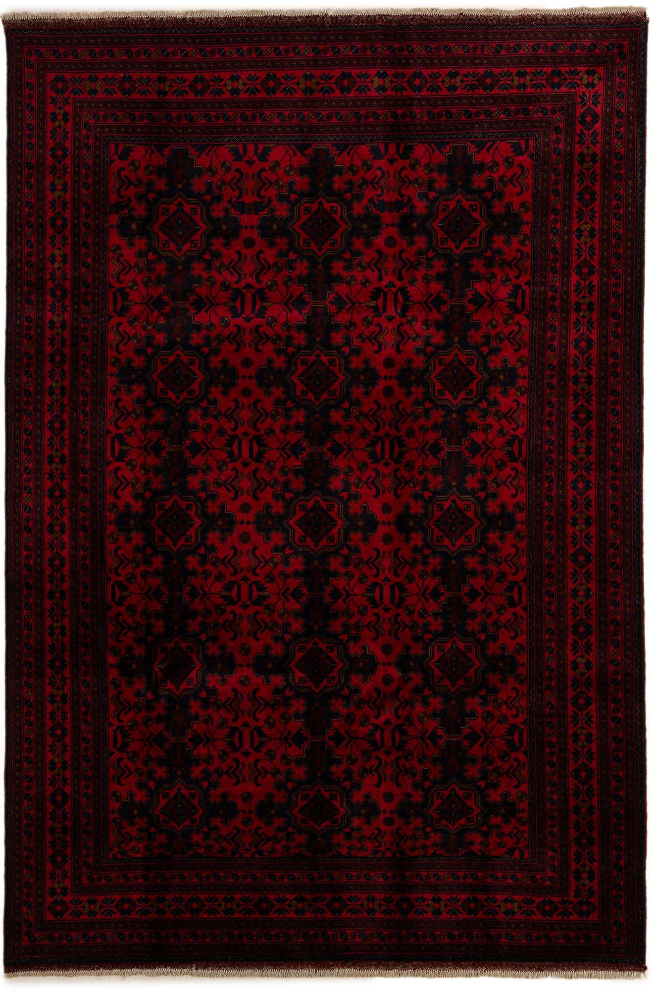 6' 6 x 9' 10 Hand Knotted Khal Mohammadi Wool Rug