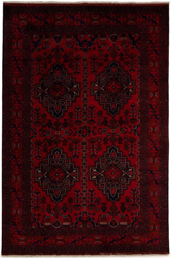 6' 7 x 9' 11 Hand Knotted Khal Mohammadi Wool Rug