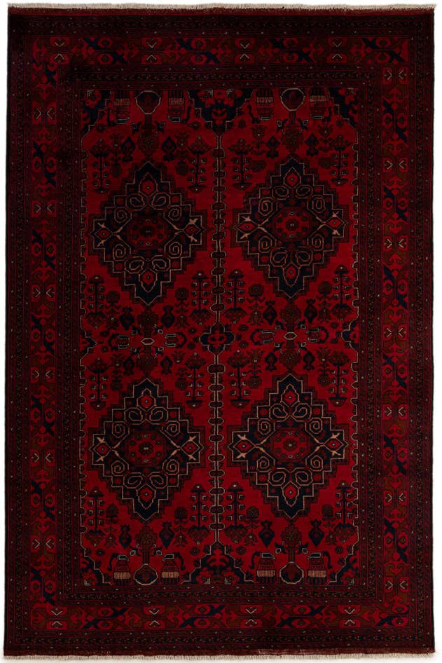 Detail image of 6' 7 x 9' 11 Hand Knotted Khal Mohammadi Wool Rug