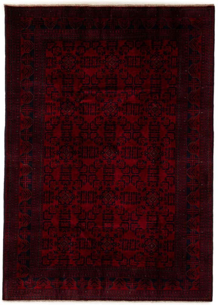 6' 10 x 9' 7 Hand Knotted Khal Mohammadi Wool Rug