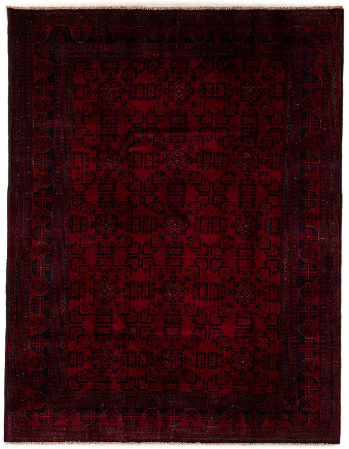 6' 10 x 9' 7 Hand Knotted Khal Mohammadi Wool Rug