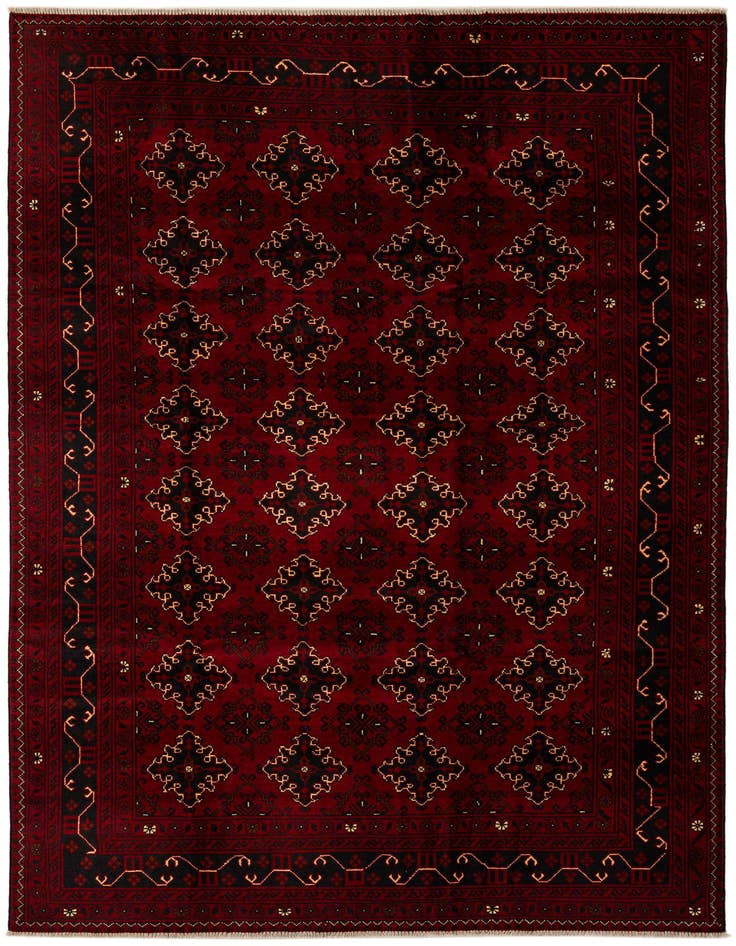 Detail image of 6' 4 x 9' 8 Hand Knotted Khal Mohammadi Wool Rug
