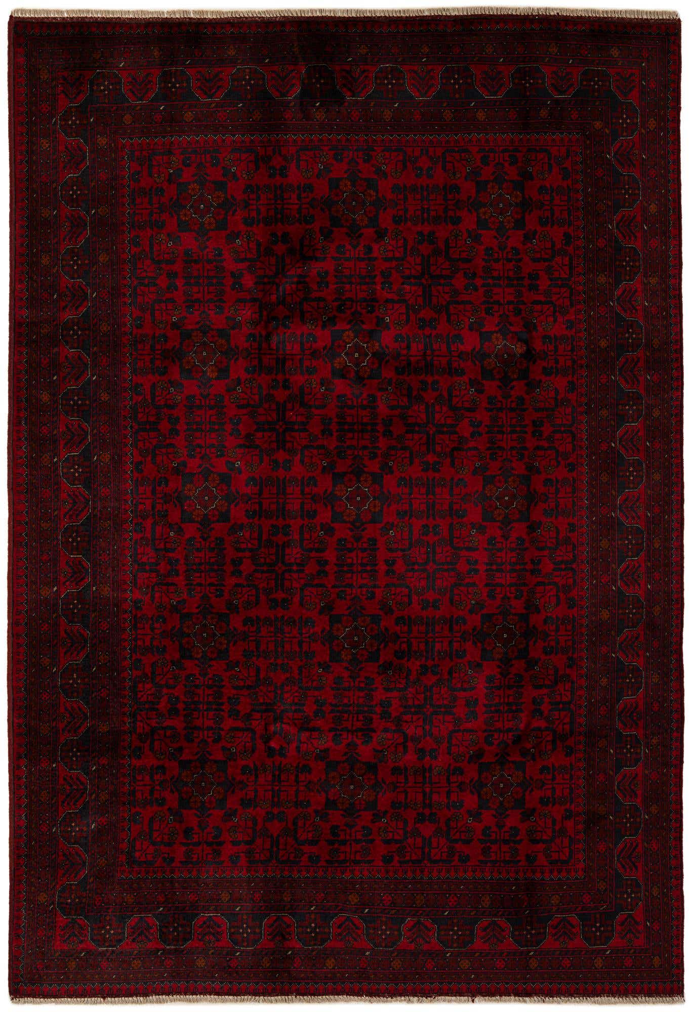 6' 9 x 9' 9 Hand Knotted Khal Mohammadi Wool Rug