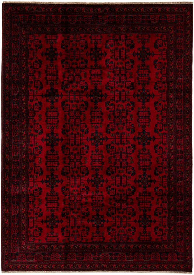 Detail image of 6' 8 x 9' 5 Hand Knotted Khal Mohammadi Wool Rug