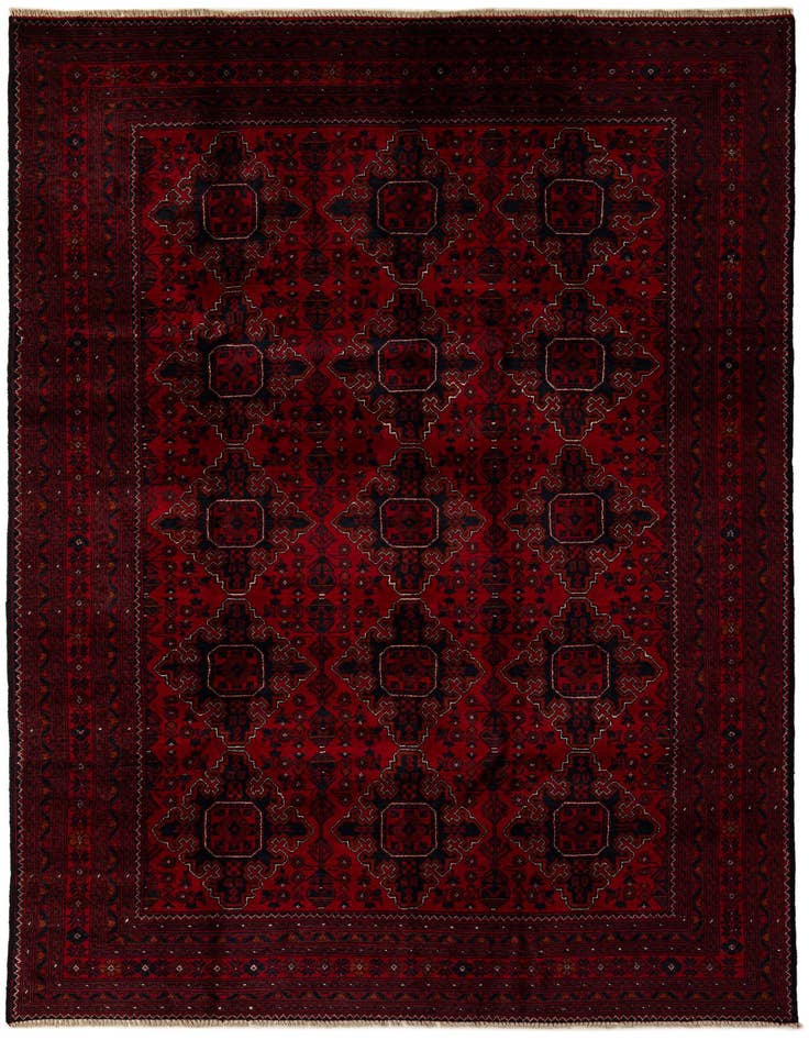 Detail image of 6' 6 x 9' 7 Hand Knotted Khal Mohammadi Wool Rug