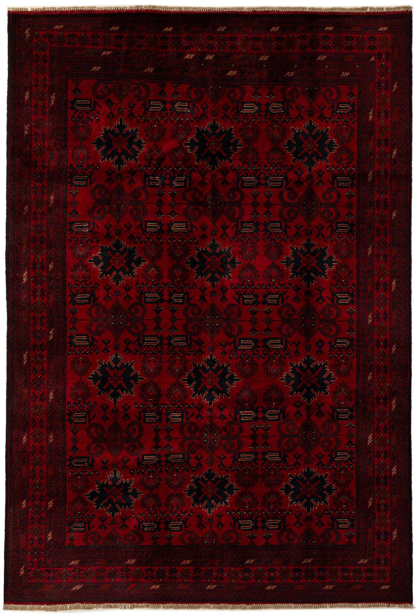 6' 9 x 9' 10 Hand Knotted Khal Mohammadi Wool Rug