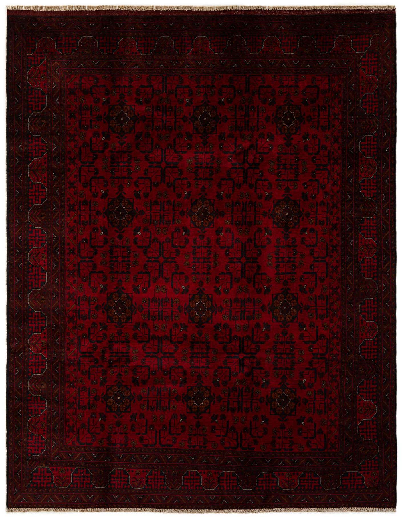 6' 9 x 9' 10 Hand Knotted Khal Mohammadi Wool Rug