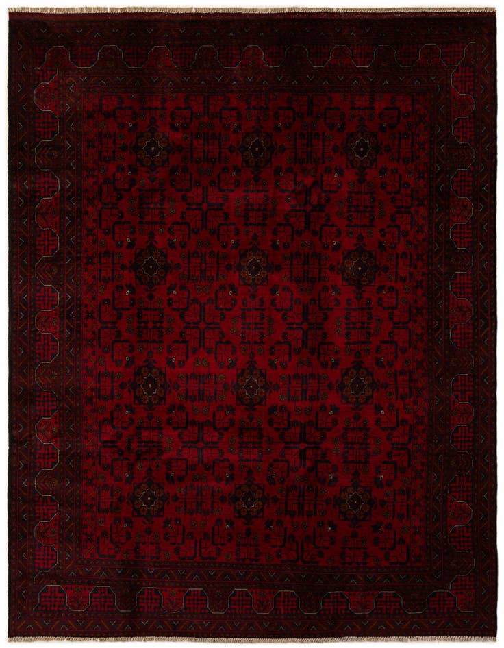 Detail image of 6' 9 x 9' 10 Hand Knotted Khal Mohammadi Wool Rug
