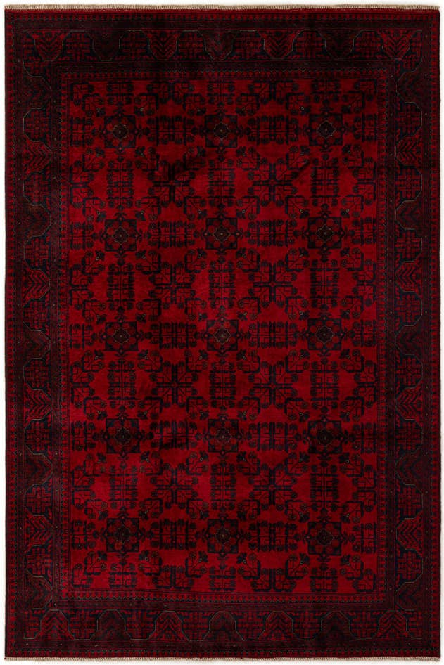 Detail image of 6' 8 x 9' 10 Hand Knotted Khal Mohammadi Wool Rug