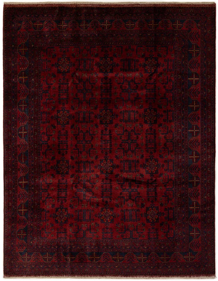 Detail image of 6' 9 x 10' Hand Knotted Khal Mohammadi Wool Rug