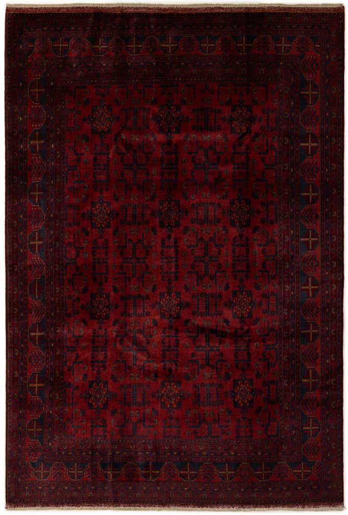 6' 9 x 10' Hand Knotted Khal Mohammadi Wool Rug