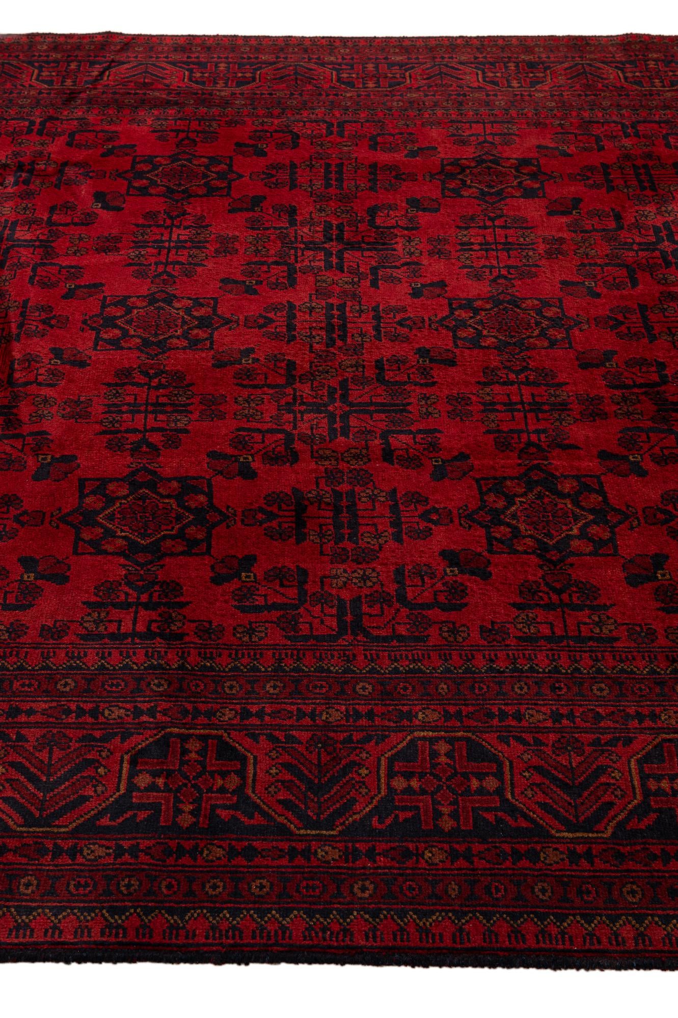6' 9 x 9' 5 Hand Knotted Khal Mohammadi Wool Rug