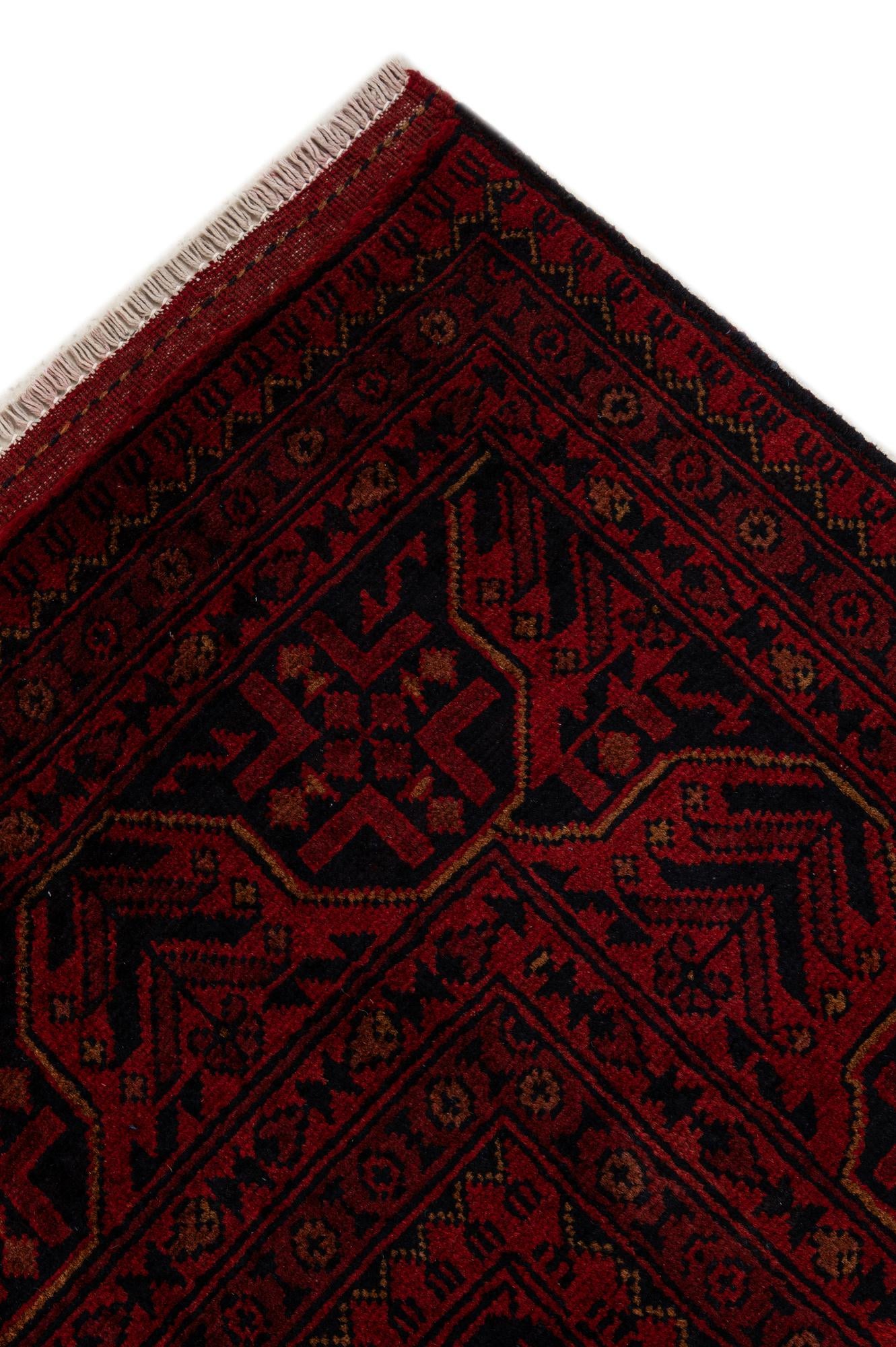 6' 9 x 9' 5 Hand Knotted Khal Mohammadi Wool Rug