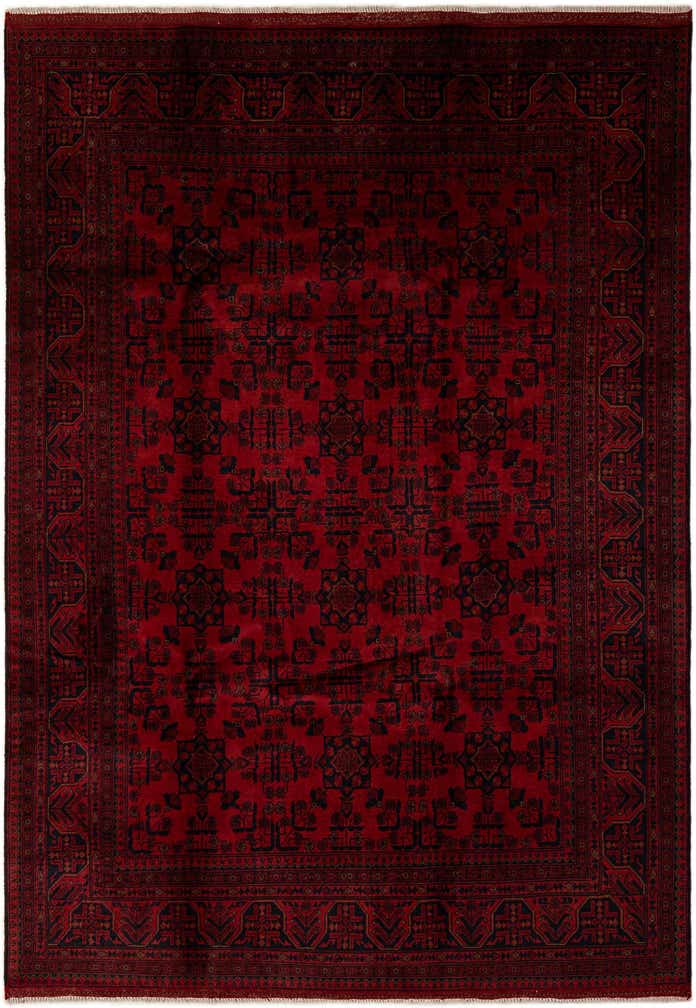 6' 9 x 9' 5 Hand Knotted Khal Mohammadi Wool Rug