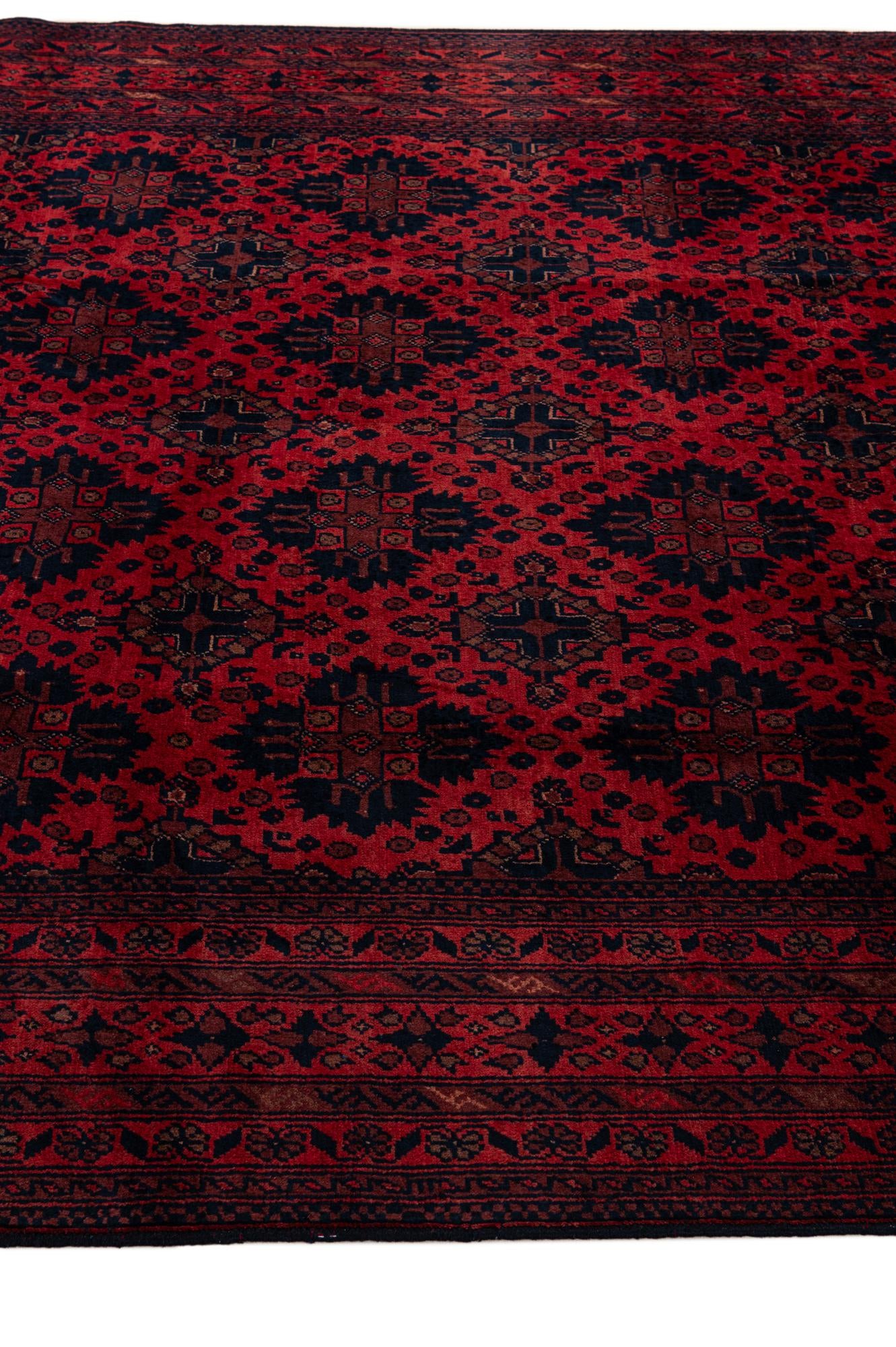 6' 7 x 10' Hand Knotted Khal Mohammadi Wool Rug