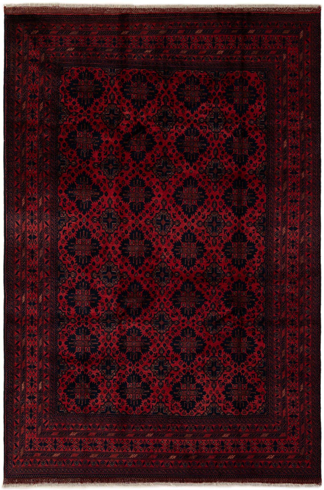 6' 7 x 10' Hand Knotted Khal Mohammadi Wool Rug