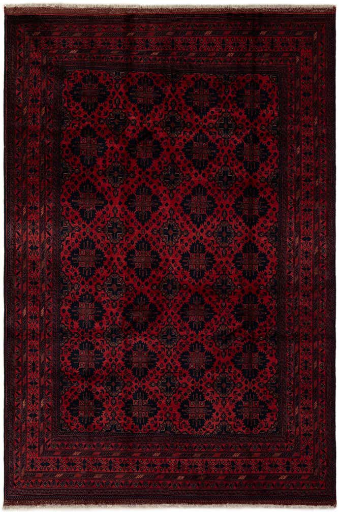 6' 7 x 10' Hand Knotted Khal Mohammadi Wool Rug