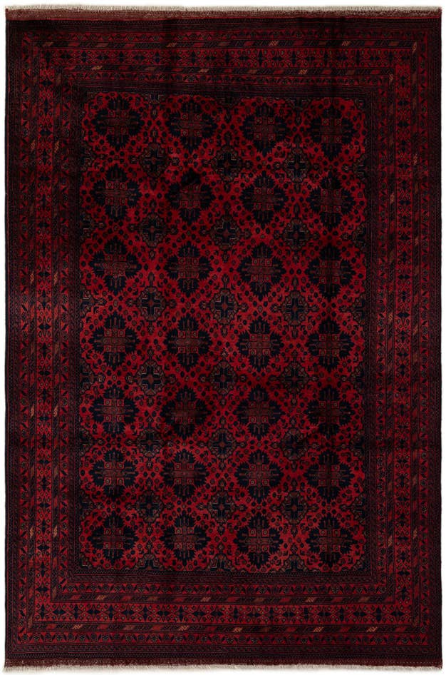 Detail image of 6' 7 x 10' Hand Knotted Khal Mohammadi Wool Rug