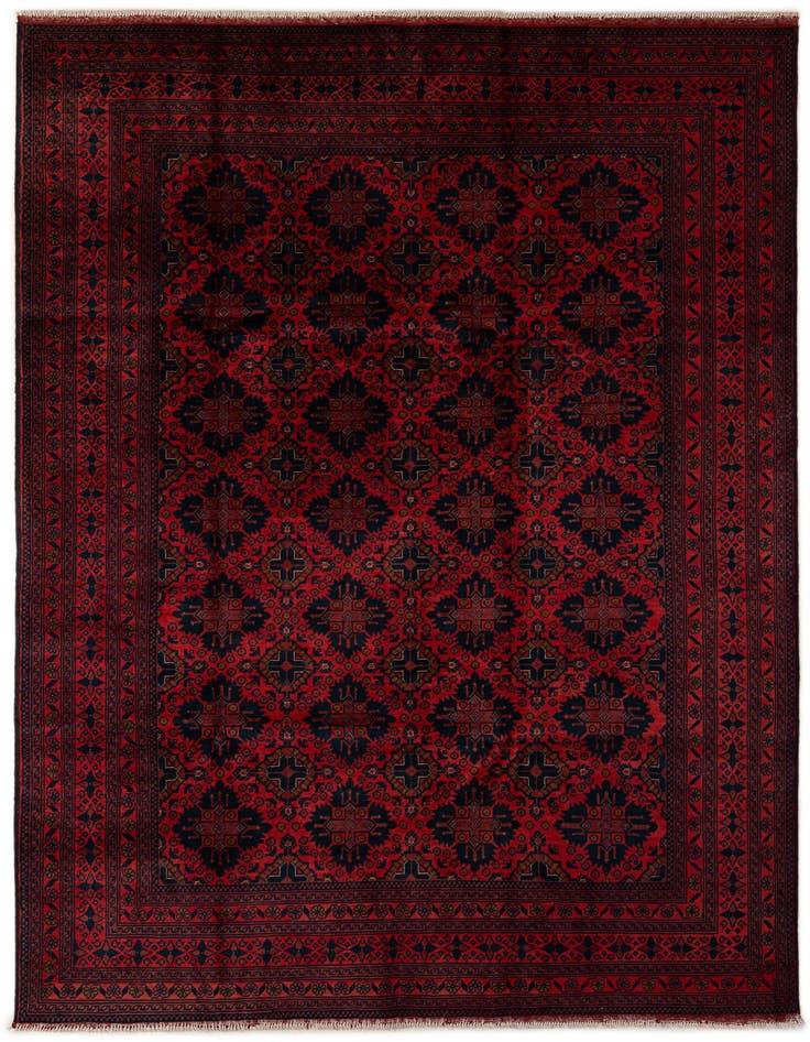 Detail image of 6' 7 x 9' 7 Hand Knotted Khal Mohammadi Wool Rug