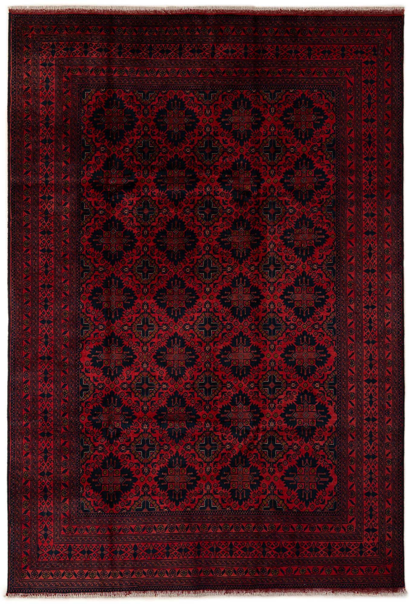 6' 7 x 9' 7 Hand Knotted Khal Mohammadi Wool Rug
