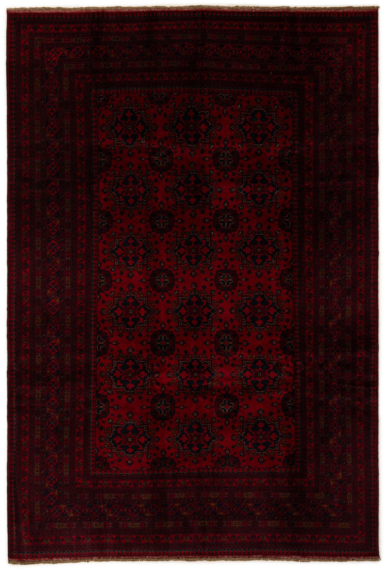 6' 8 x 9' 10 Hand Knotted Khal Mohammadi Wool Rug