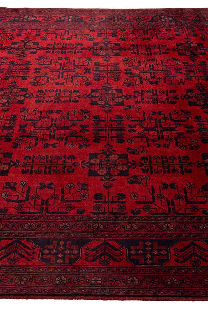 6' 9 x 9' 10 Hand Knotted Khal Mohammadi Wool Rug