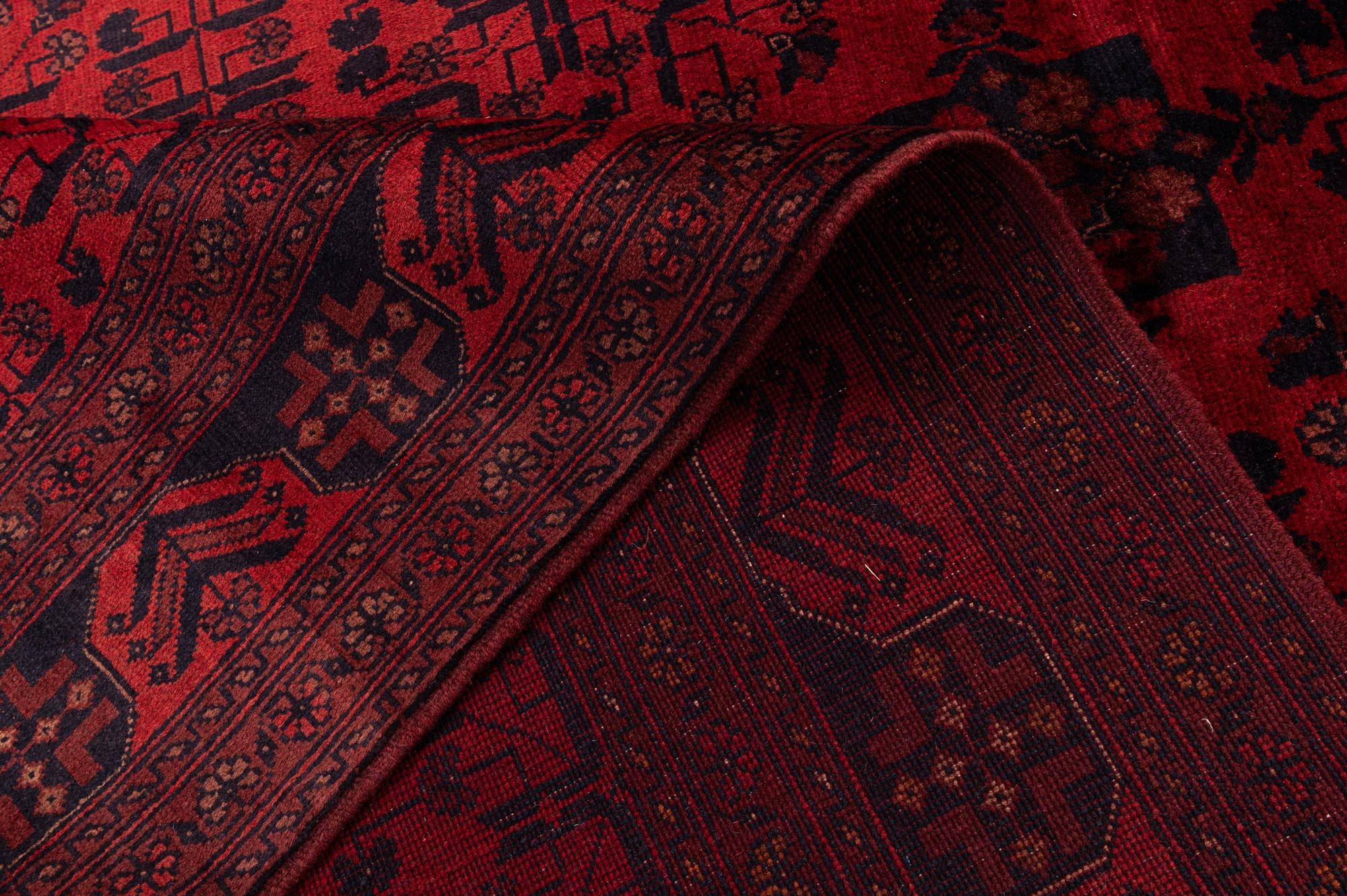6' 9 x 9' 10 Hand Knotted Khal Mohammadi Wool Rug