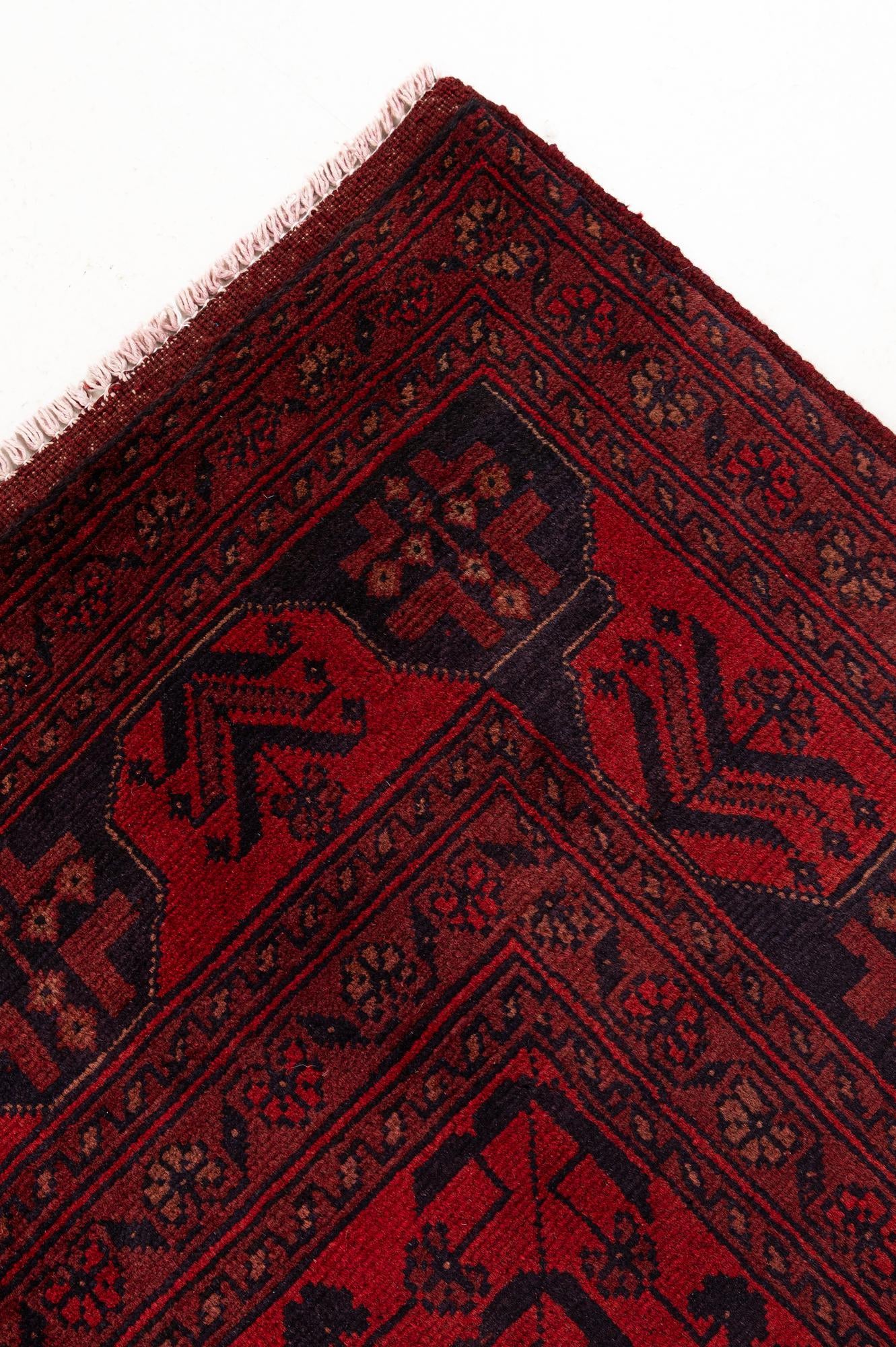 6' 9 x 9' 10 Hand Knotted Khal Mohammadi Wool Rug