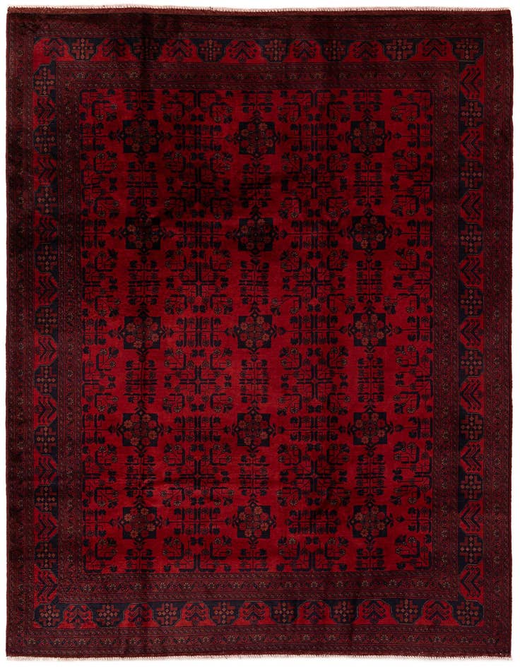 Detail image of 6' 9 x 9' 10 Hand Knotted Khal Mohammadi Wool Rug