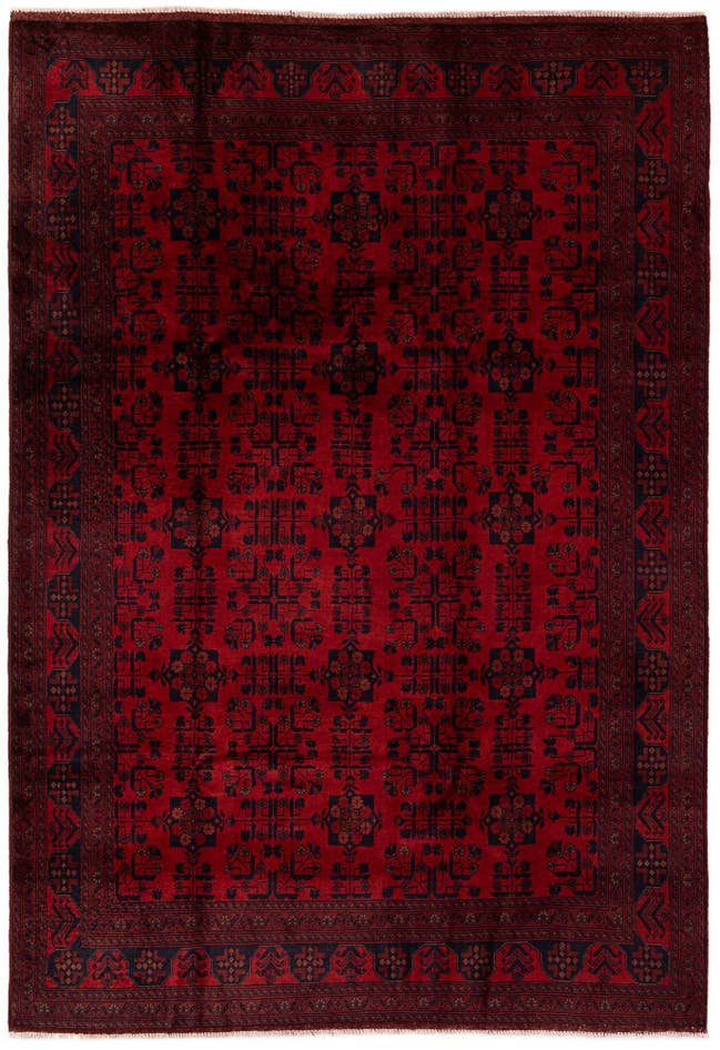 Detail image of 6' 9 x 9' 10 Hand Knotted Khal Mohammadi Wool Rug