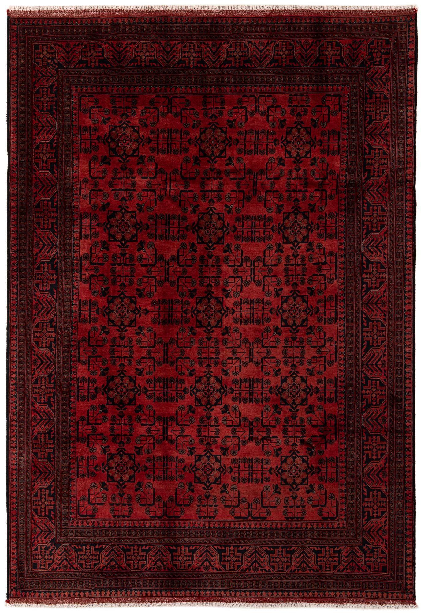 6' 7 x 9' 8 Hand Knotted Khal Mohammadi Wool Rug