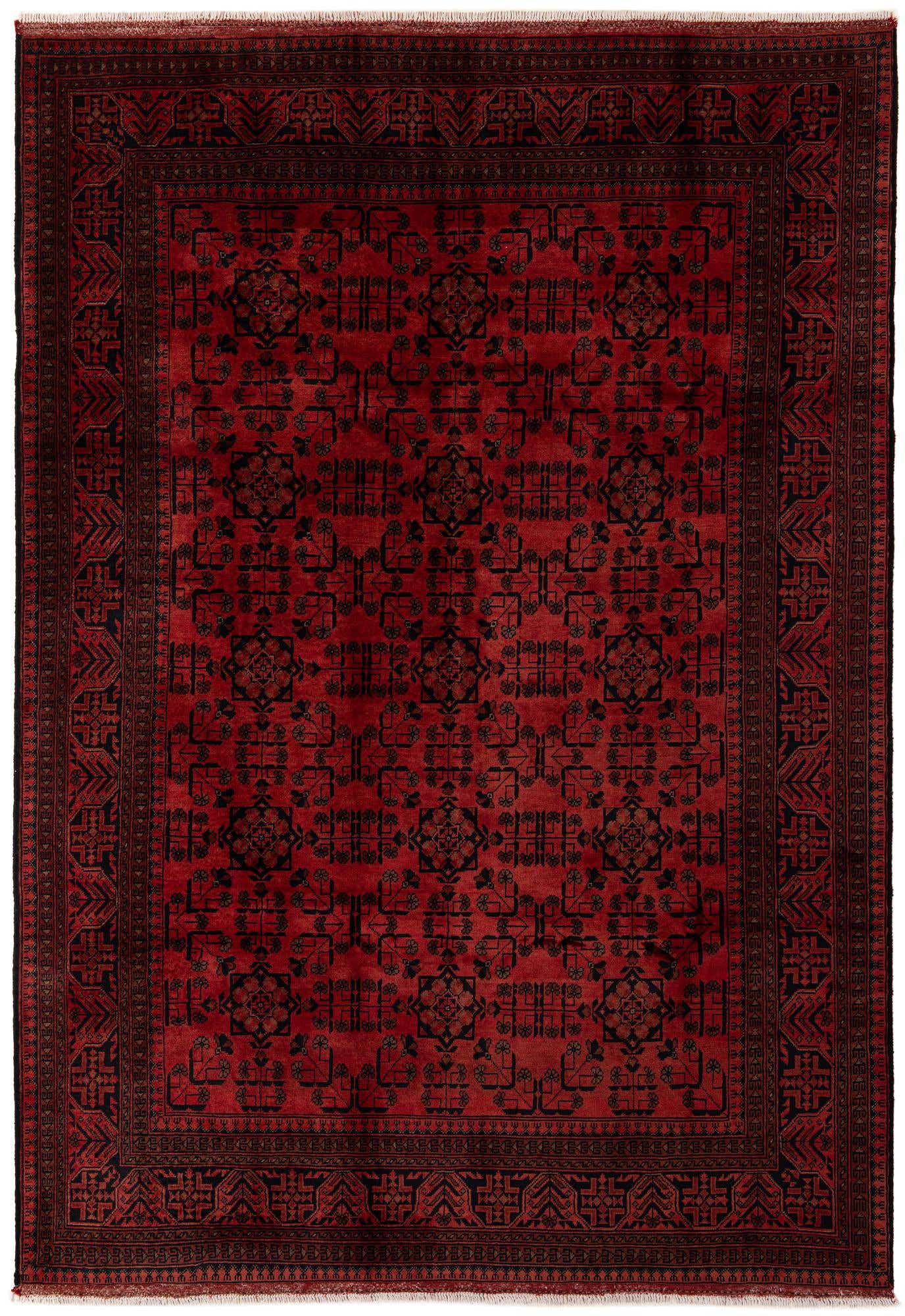 6' 7 x 9' 8 Hand Knotted Khal Mohammadi Wool Rug