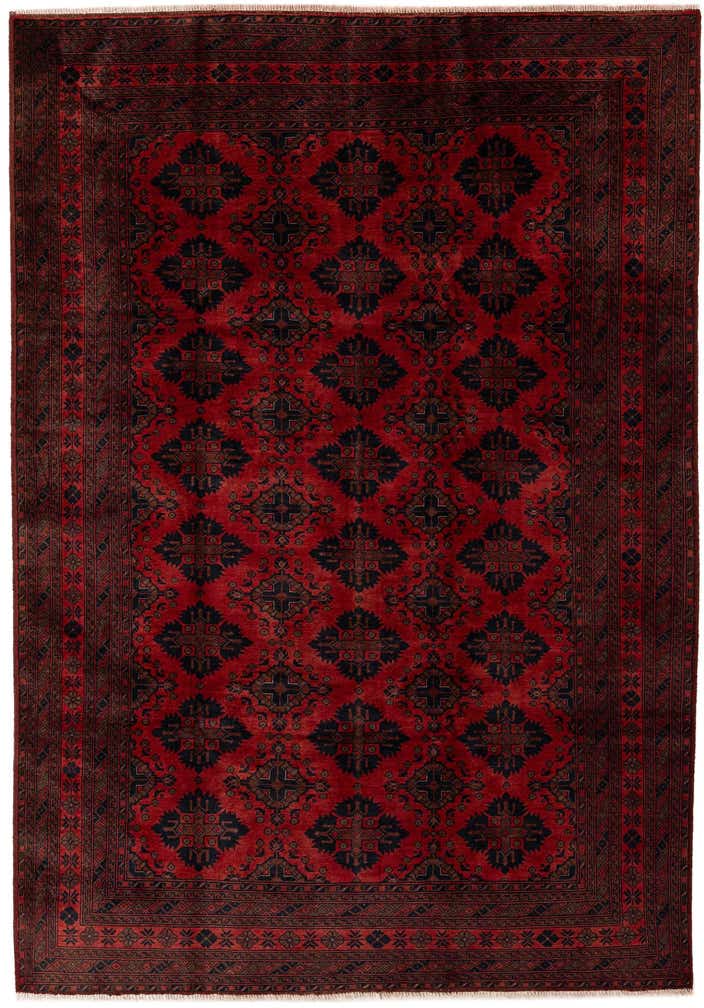6' 10 x 9' 7 Hand Knotted Khal Mohammadi Wool Rug