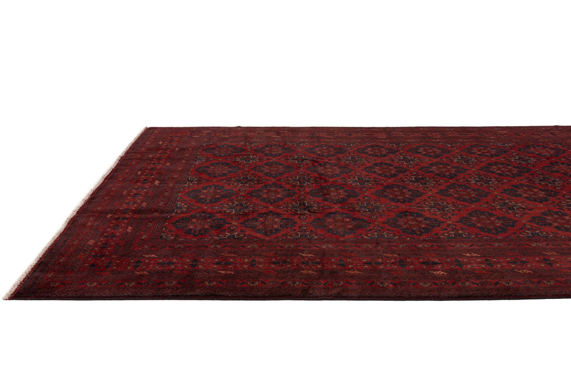 6' 8 x 9' 8 Hand Knotted Khal Mohammadi Wool Rug