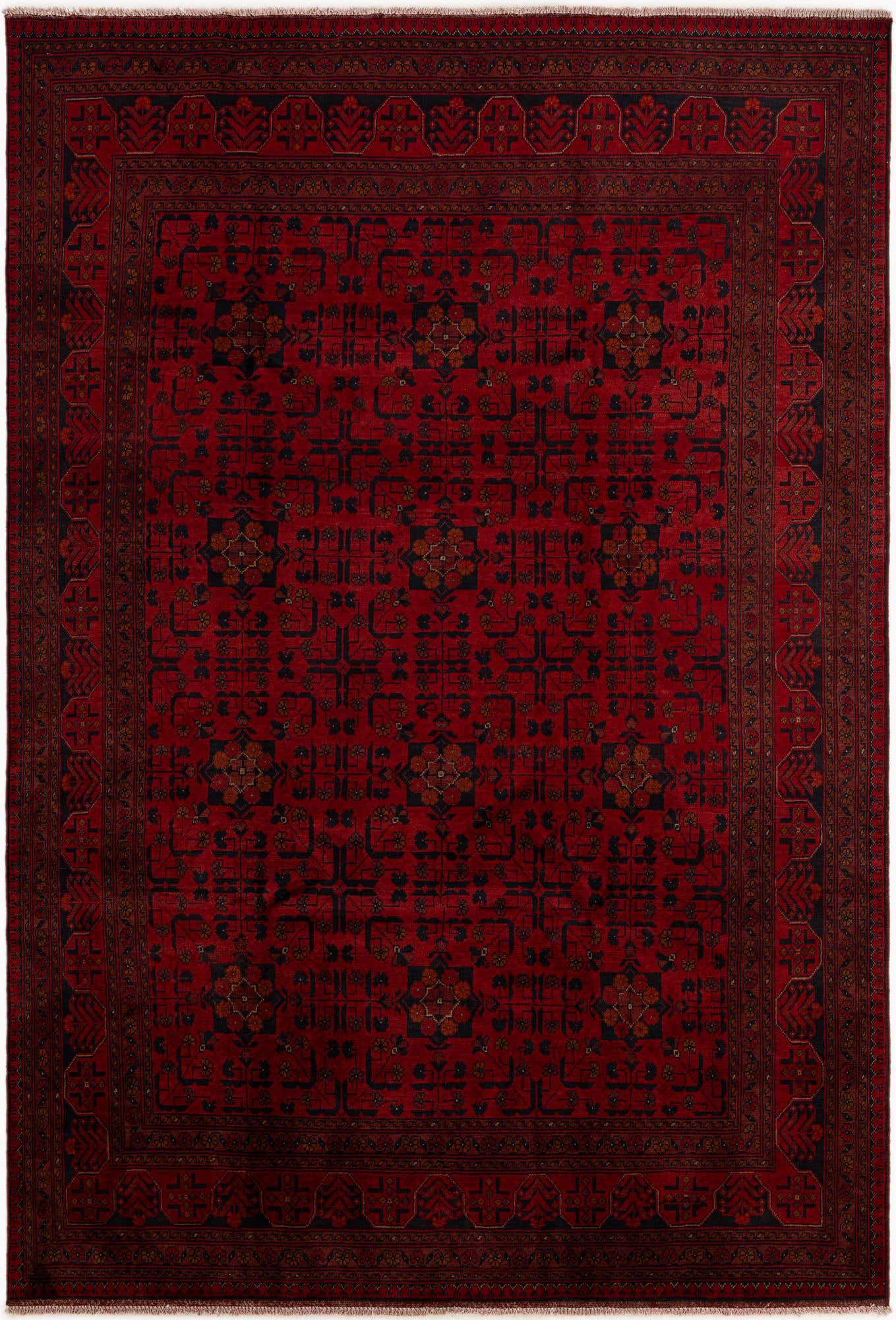 6' 8 x 9' 10 Hand Knotted Khal Mohammadi Wool Rug