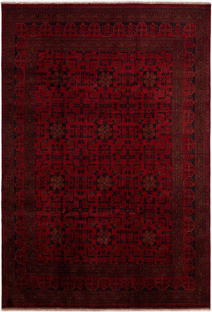 6' 8 x 9' 10 Hand Knotted Khal Mohammadi Wool Rug
