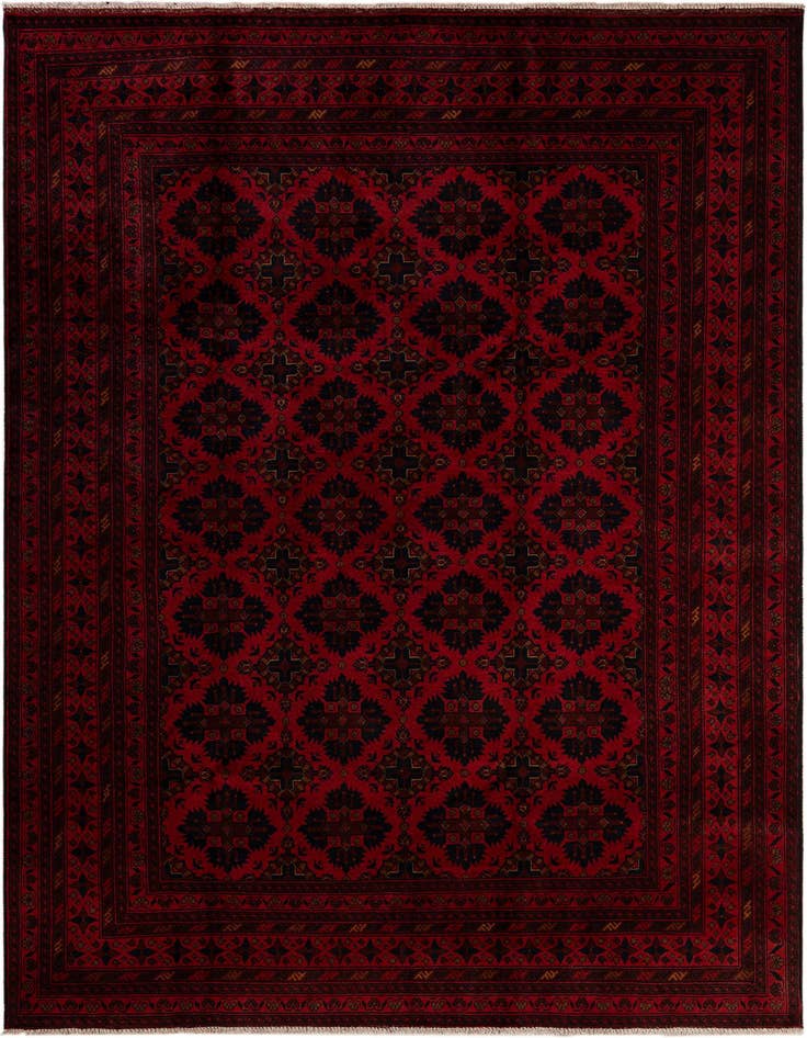 Detail image of 6' 8 x 9' 9 Hand Knotted Khal Mohammadi Wool Rug