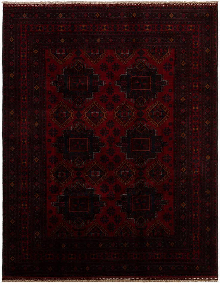 Detail image of 6' 11 x 9' 11 Hand Knotted Khal Mohammadi Wool Rug