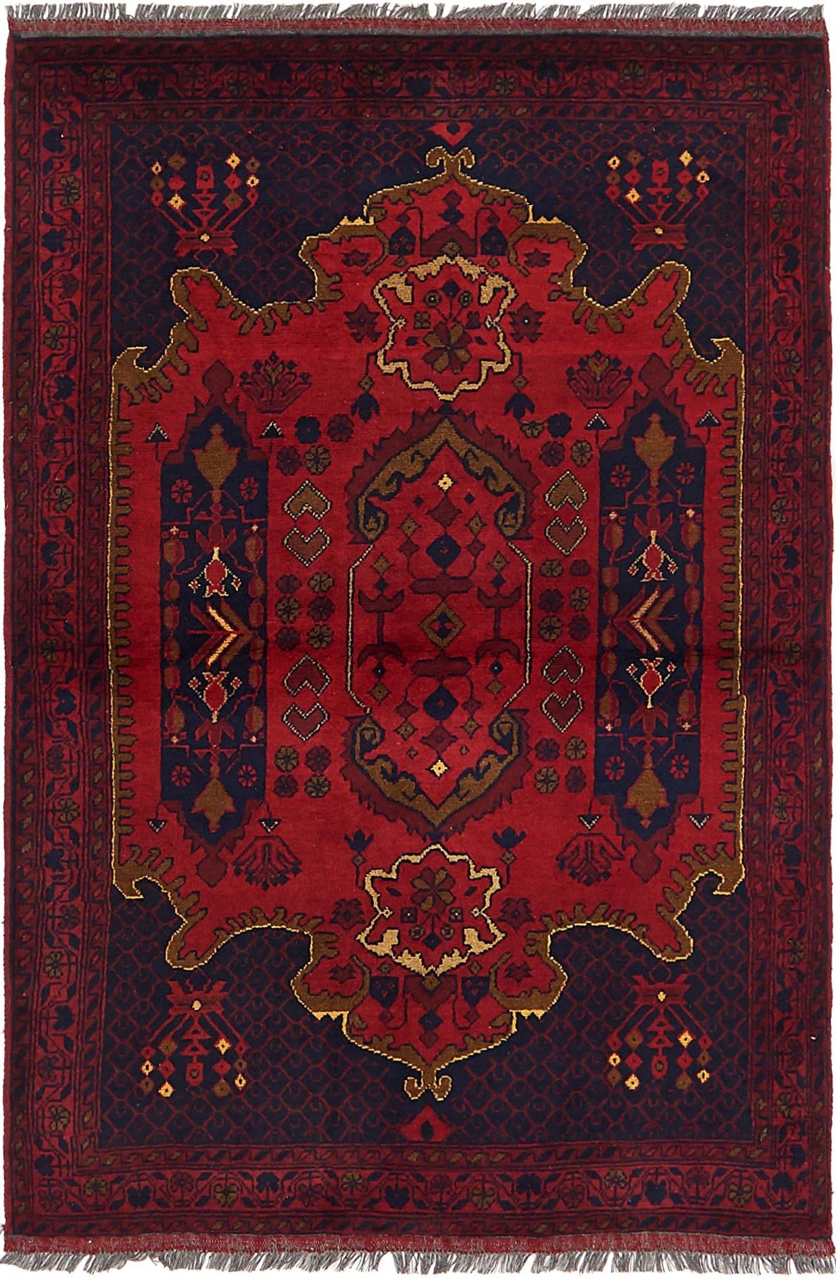 3' 5 x 5' Hand Knotted Khal Mohammadi Rug