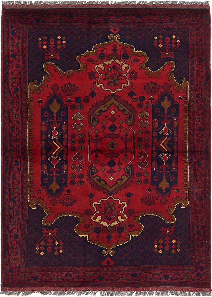 3' 5 x 5' Hand Knotted Khal Mohammadi Rug